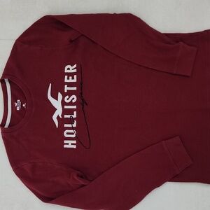 Hollister Burgundy Crewneck Top XS
